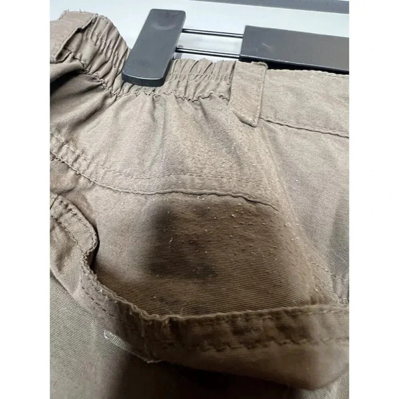 MAUL SPORT Zip off Pants Brown Outdoor Hiking Womens 32W Cargo Convertible - Picture 5 of 9